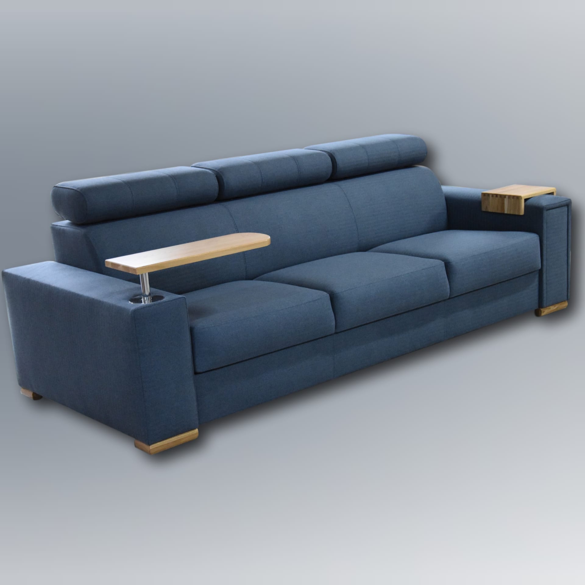 sofa niebieska