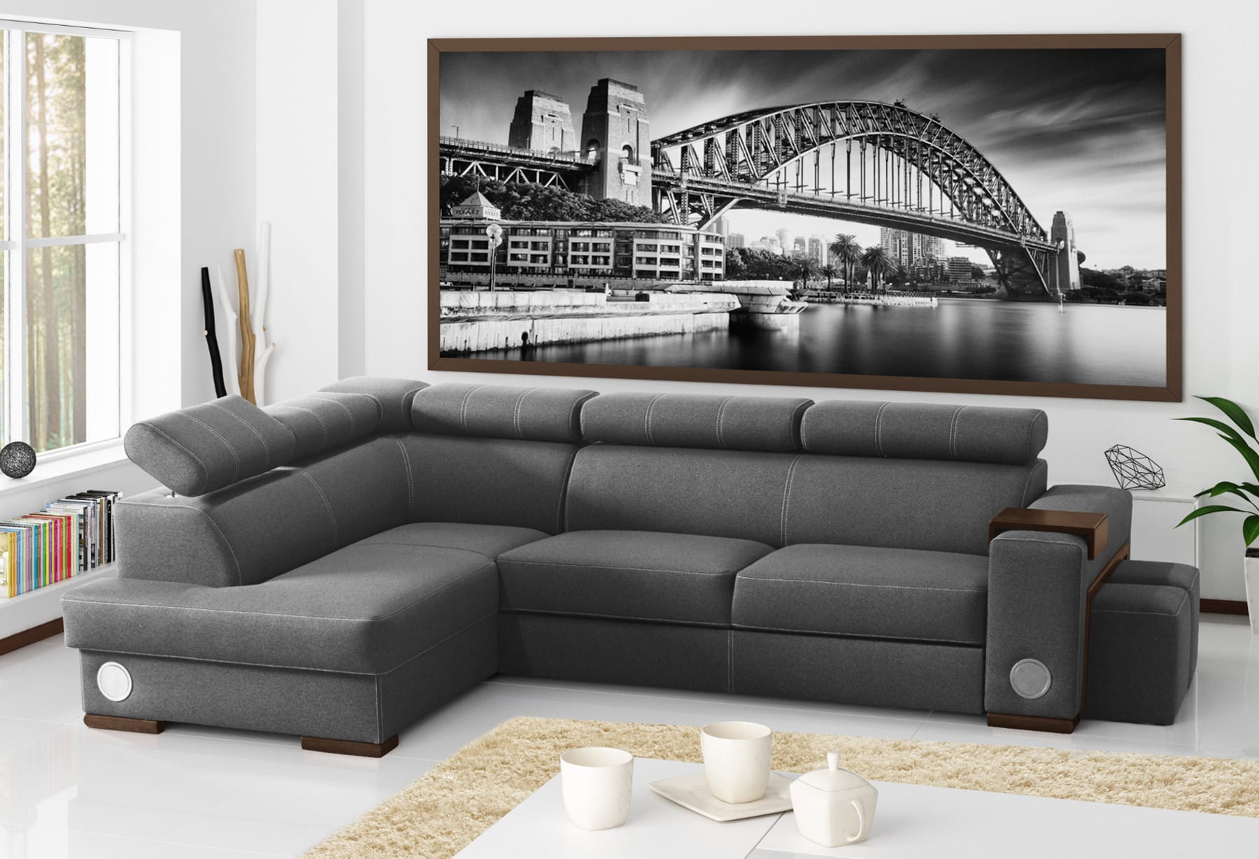 small corner sofa with a sleeping function